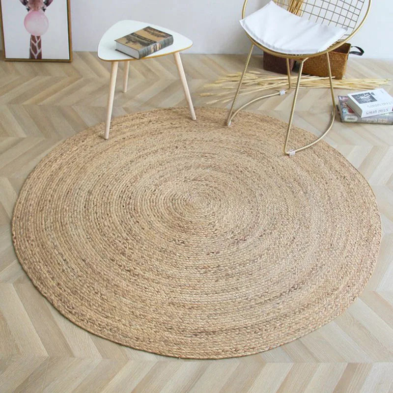 Handcrafted Natural Plant Fiber Rug – Soft & Sustainable Floor Accent