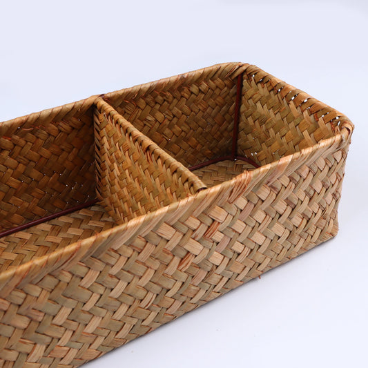 Handwoven Seagrass Storage Baskets – Rustic Organizing Solution