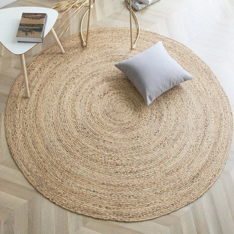 Handcrafted Natural Plant Fiber Rug – Soft & Sustainable Floor Accent