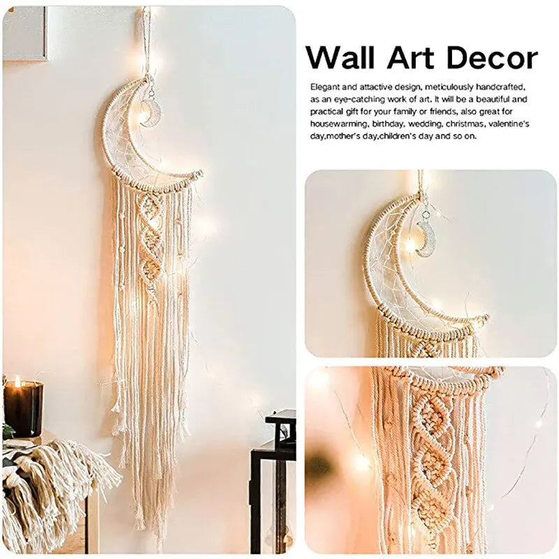 Bohemian Chic Macrame Wall Hanging – Whimsical Fiber Art