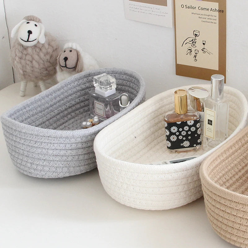 Cozy Cotton Thread Sundries Basket