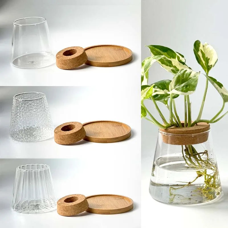 Charming Volcano-Inspired Glass Vase – Nordic Minimalist