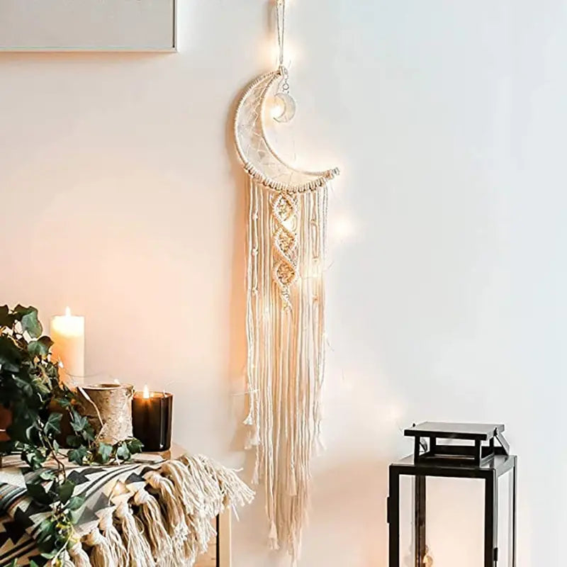 Bohemian Chic Macrame Wall Hanging – Whimsical Fiber Art