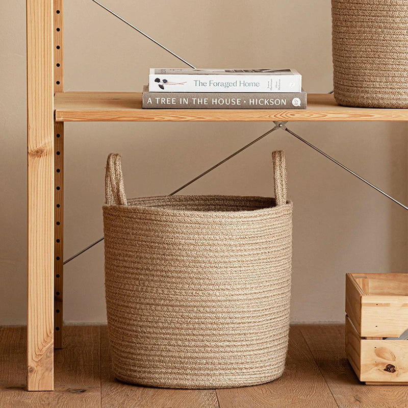 Handmade Woven Dirty Laundry Basket – Versatile Storage Solution