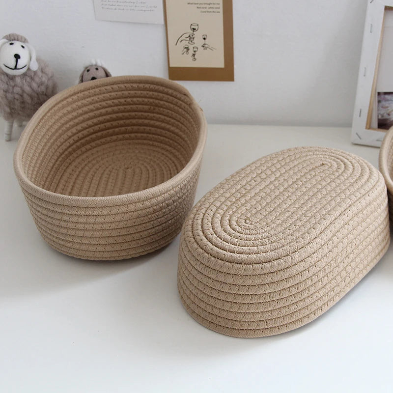 Cozy Cotton Thread Sundries Basket