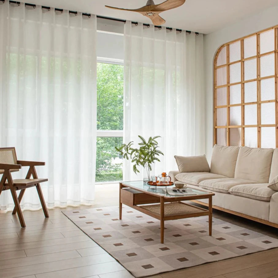 Modern Linen Sheer Curtains – Light and Airy Elegance