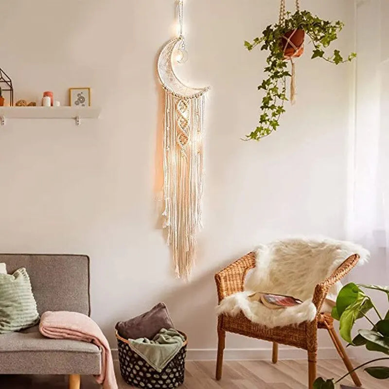 Bohemian Chic Macrame Wall Hanging – Whimsical Fiber Art